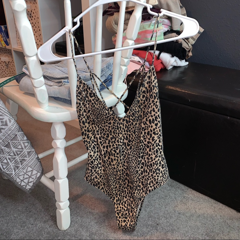 Forever 21 cheetah bodysuit